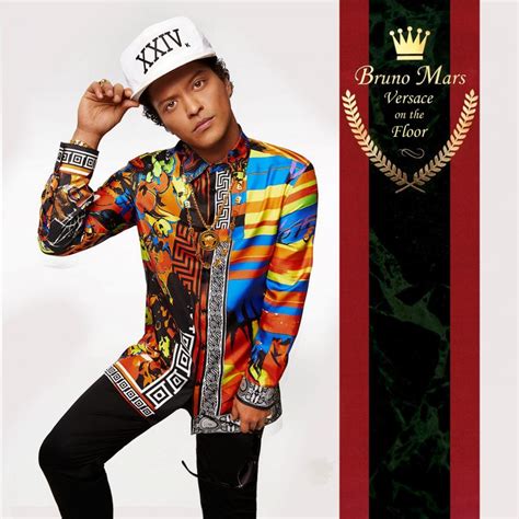 bruno mars vintage versace shirt|Versace on the floor videoke.